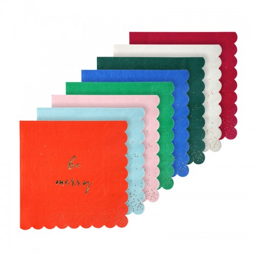 Χαρτοπετσέτες "Be Merry"-Meri Meri