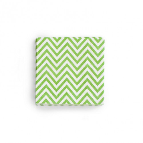 abcJoy πράσινες chevron χαρτοπετσέτες (20-pack)