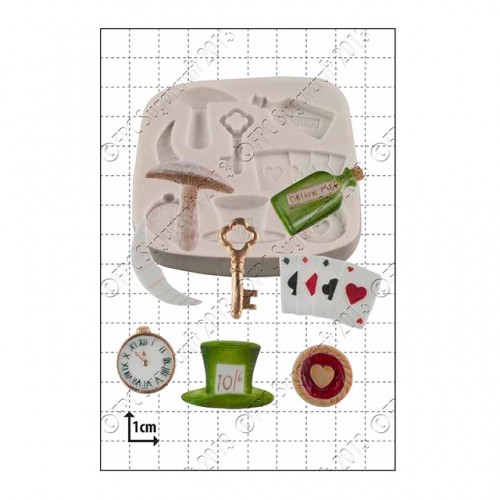 Καλούπι Σιλικόνης Αλίκη Στη Χώρα Των Θαυμάτων FPC