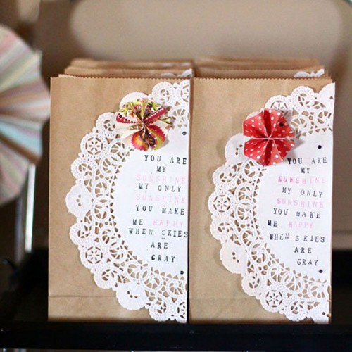 abcJoy Κραφτ Σακουλάκια με Βάση-18cm (25-pack)