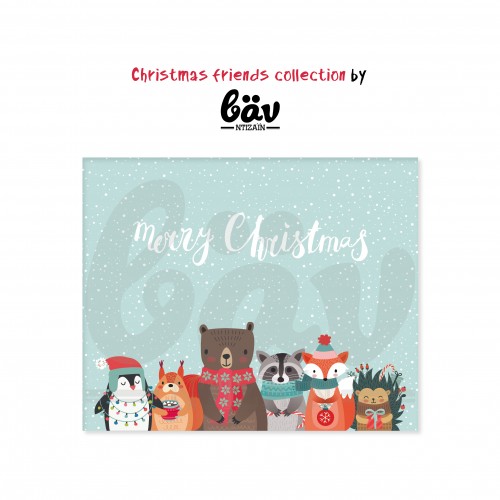 Αυτοκόλλητα Για Συσκευασίες & Lunch Boxes The Christmas Friends Collection