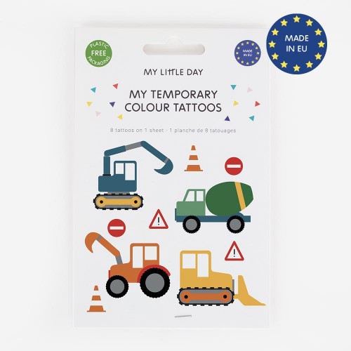 Παιδικά Τατουάζ Construction 