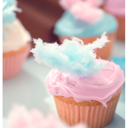 Cotton Candy Μαλλί της Γριάς Ροζ - Γαλάζιο - Λευκό Για Πάρτυ Και Events