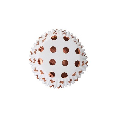 Πουά Ροζ Χρυσό Καραμελόχαρτα Αλουμινίου PME 30pcs