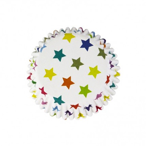 Πολύχρωμα Αστέρια Καραμελόχαρτα Αλουμινίου PME 30pcs