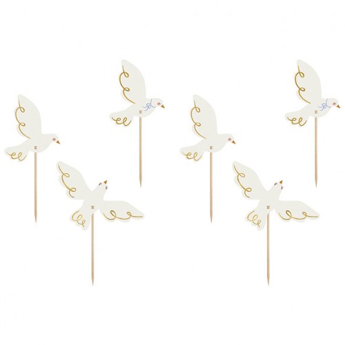 Cupcake toppers Περιστέρια