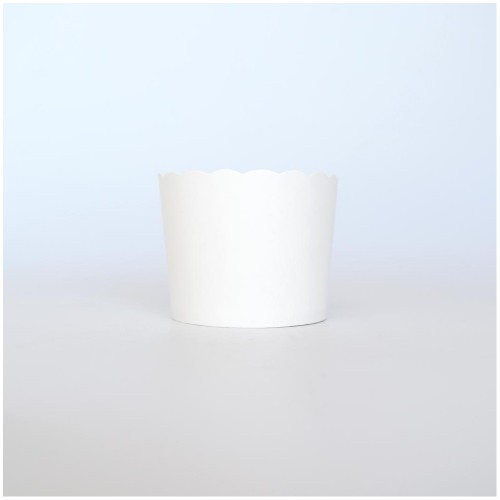 Λευκές Θήκες Cupcakes Αντικολλητικές 50pcs