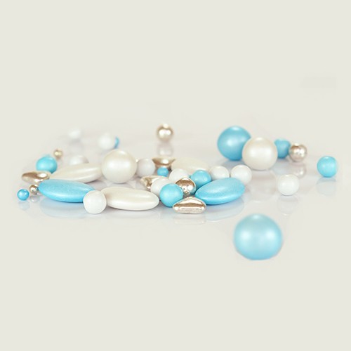 Πρίγκιπας - Frozen Pearl Mix Βρώσιμες Πέρλες Σοκολάτας Pearlicious 150gr