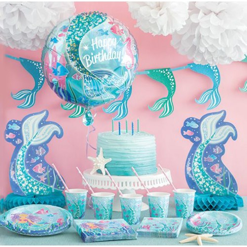 Χάρτινη Γιρλάντα Με Γκλίτερ Ουρές Γοργόνας