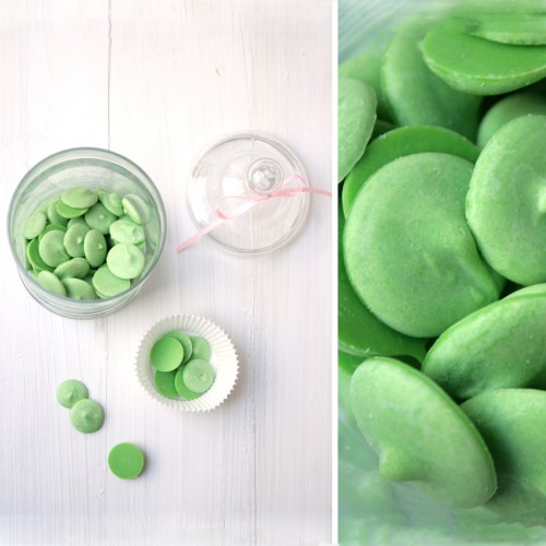  Πράσινα Ανοιχτά Buttons Σοκολάτας-Candy Melts PME