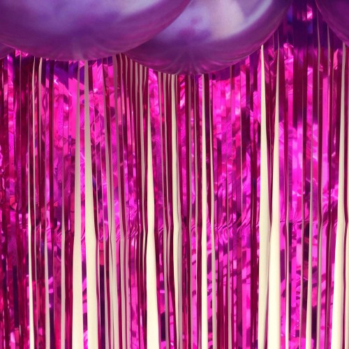 Μεταλλική Κουρτίνα Διακόσμησης Φούξια