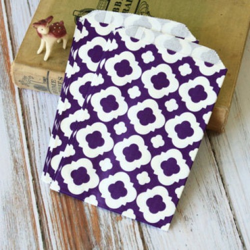 abcJoy βιτρώ μωβ σακουλάκια χάρτινα (25-pack)