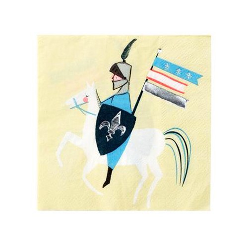 Χαρτοπετσέτες Ιππότης Και Δράκος Dragon Knights Small Napkins Meri Meri