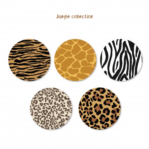Αυτοκόλλητα Jungle Animal Safari Για Συσκευασίες Και Δώρα Πάρτυ 