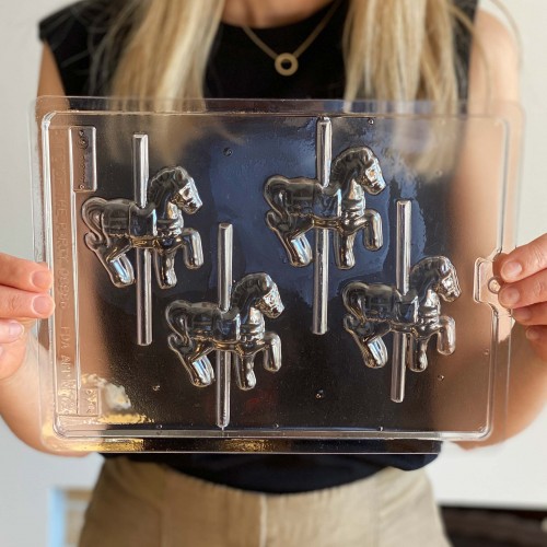 Καλούπι Για Σοκολατένια Αλογάκια Καρουζέλ 