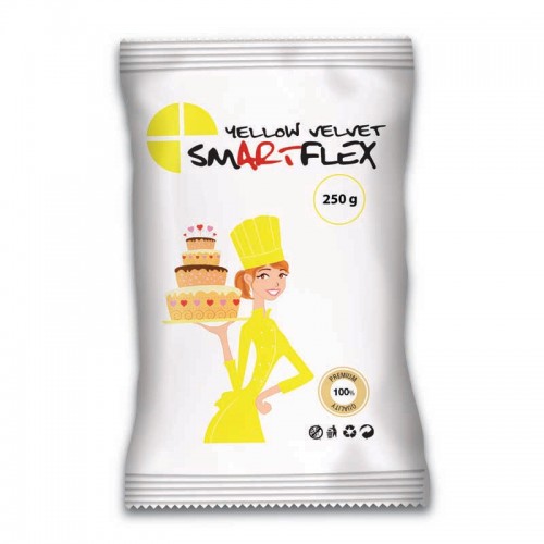 Κίτρινη Ζαχαρόπαστα Βανίλια SmartFlex Yellow Velvet 250gr 