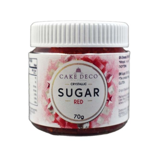 Sprinklicious Κόκκινη Κρυσταλλική Ζάχαρη 80gr