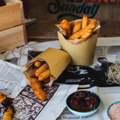 Kraft French Fries Box-Κραφτ συσκευασία φαγητού