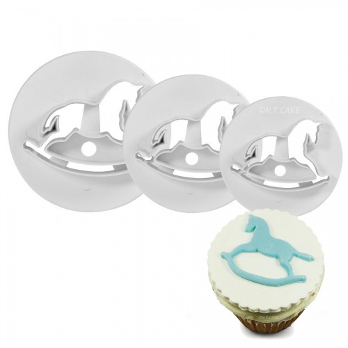 Σετ Κουπ Πατ Κουνιστό Αλογάκι Rocking Horse Cutters N.Y. Cake
