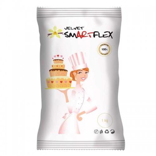 Λευκή Ζαχαρόπαστα Βανίλια SmartFlex Velvet 1Kg