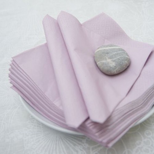 Μονόχρωμες Λιλά Χαρτοπετσέτες 20-pack
