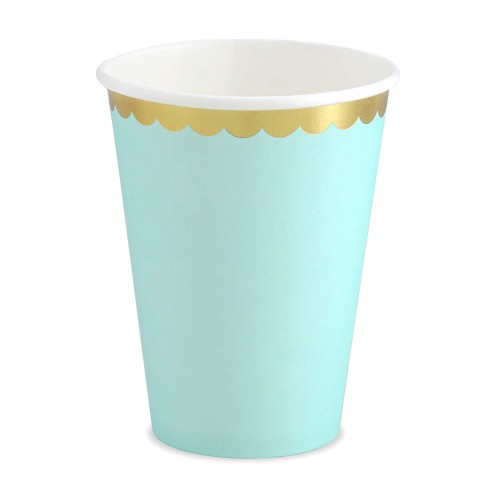 Χάρτινα Ποτήρια Μέντα Με Χρυσό Φινίρισμα