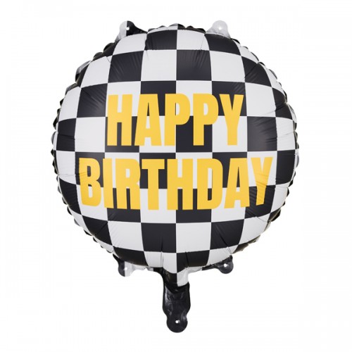 Μεταλλικό Μπαλόνι Σημαία Αγώνων Happy Birthday - PartyDeco