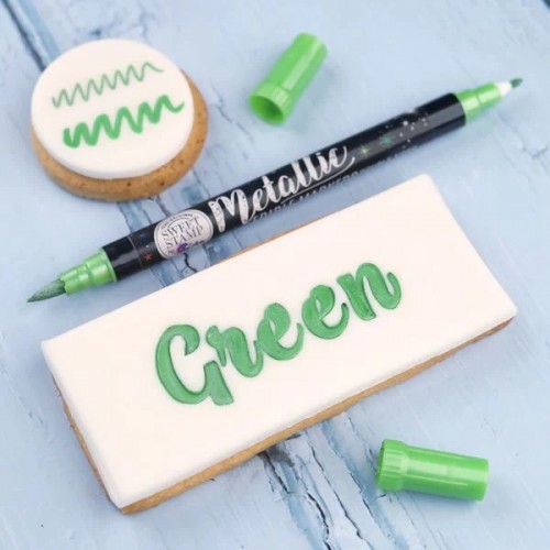 Πράσινος Μεταλλικός Μαρκαδόρος Τροφίμων Sweet Stamp 