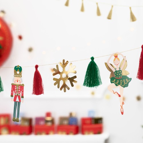 Χάρτινη Γιρλάντα Καρυοθραύστης DIY Party Deco