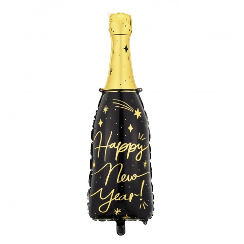 Μεταλλικό Μπαλόνι Μπουκάλι Σαμπάνιας Happy New Year 