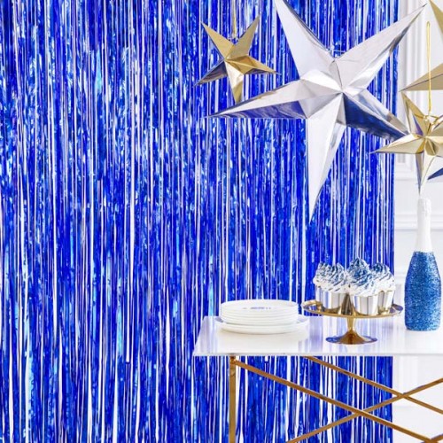Μεταλλική Κουρτίνα Διακόσμησης Μπλε