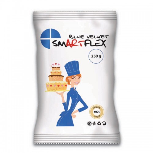 Μπλε Ζαχαρόπαστα Βανίλια SmartFlex Blue Velvet 250gr 