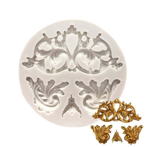 Καλούπι Σιλικόνης Floral Σχέδια N.Y.Cake