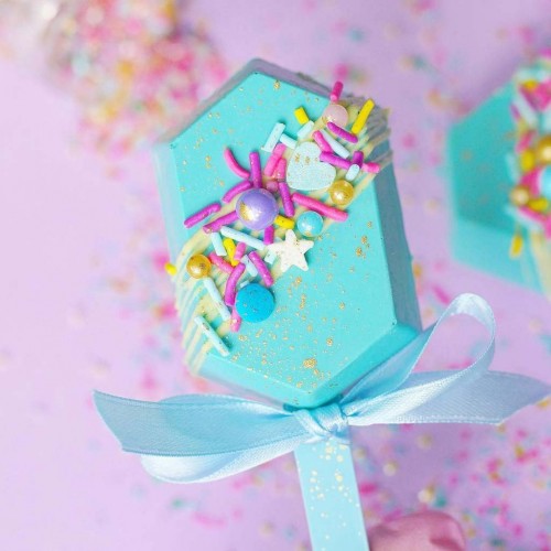 Καλούπι Σιλικόνης Εξάγωνες Μπάρες Για Παγωτό Ξυλάκι 