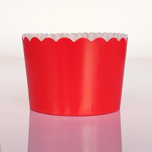 Κόκκινες Θήκες Cupcakes Με Καραμελόχαρτο 