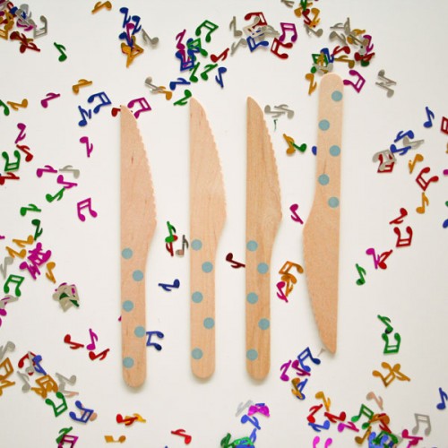 abcJoy πετρόλ πουά ξύλινα μαχαιράκια  (12-pack)