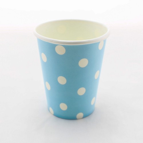 abcJoy γαλάζια πουά χάρτινα ποτήρια (12-pack)