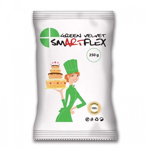 Πράσινη Ζαχαρόπαστα Βανίλια SmartFlex Green Velvet 250gr 
