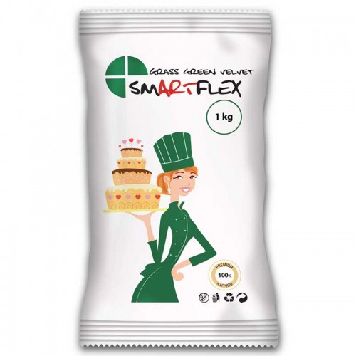 Πράσινο Γρασιδιού Ζαχαρόπαστα Βανίλια SmartFlex Green Velvet 1Kg