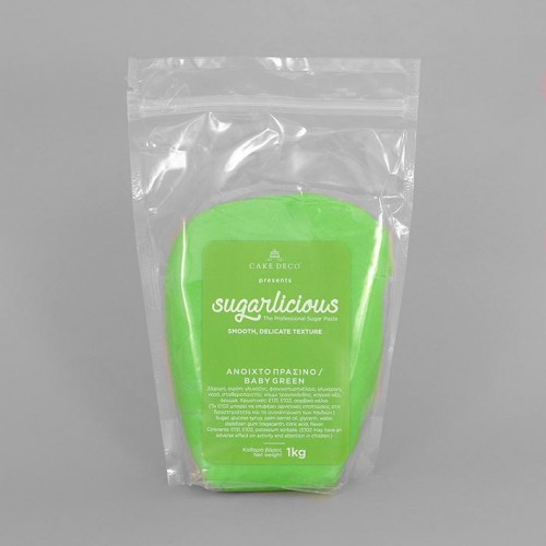 Ζαχαρόπαστα Sugarlicious Πράσινο Ανοιχτό 1Kg