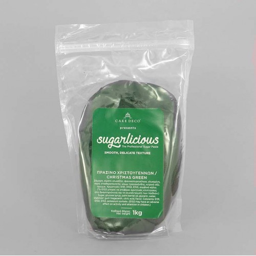 Ζαχαρόπαστα Sugarlicious Πράσινο Χριστουγέννων 1Kg