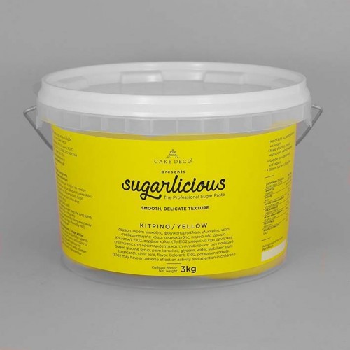 Ζαχαρόπαστα Sugarlicious Κίτρινο 3Kg