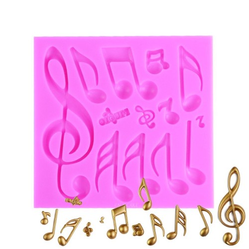 Καλούπι Σιλικόνης Μουσικές Νότες-Κλειδί του Σολ N.Y.Cake