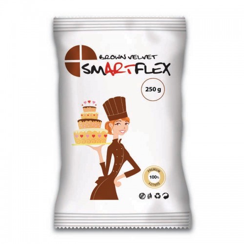 Σοκολατί Ζαχαρόπαστα Βανίλια SmartFlex Chocolate Velvet 250gr 