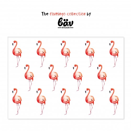 Χάρτινα Σουπλά Εξωτικά Φλαμίνγκο βαν ντιζάιν (12pcs)