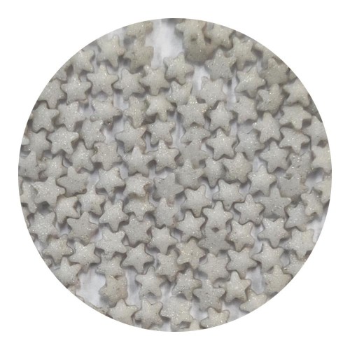 Sprinklicious Ασημένια Αστέρια Για Τούρτες και Cupcakes 140gr