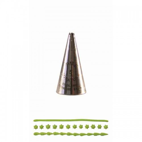 INOX PME Μύτη Κορνέ Μικρό Ανοιχτό Αστέρι Νο.5