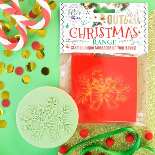 Στάμπα Χριστουγεννιάτικος Φιόγκος-Outboss By SweetStamp