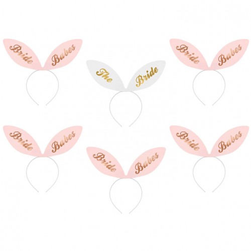 Στέκες Λαγουδάκια-Headbands Bride Squad