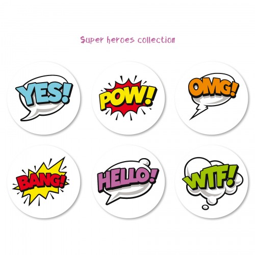 Σετ Αυτοκόλλητα Σούπερ Ήρωες Για Παιδικά Πάρτυ Και Δώρα